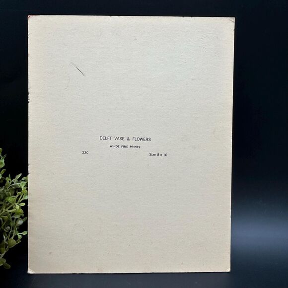 Textured Litho Winde Fine Prints “Delft Vase & Flowers " By Monet 8x10 - Picture 2 of 4